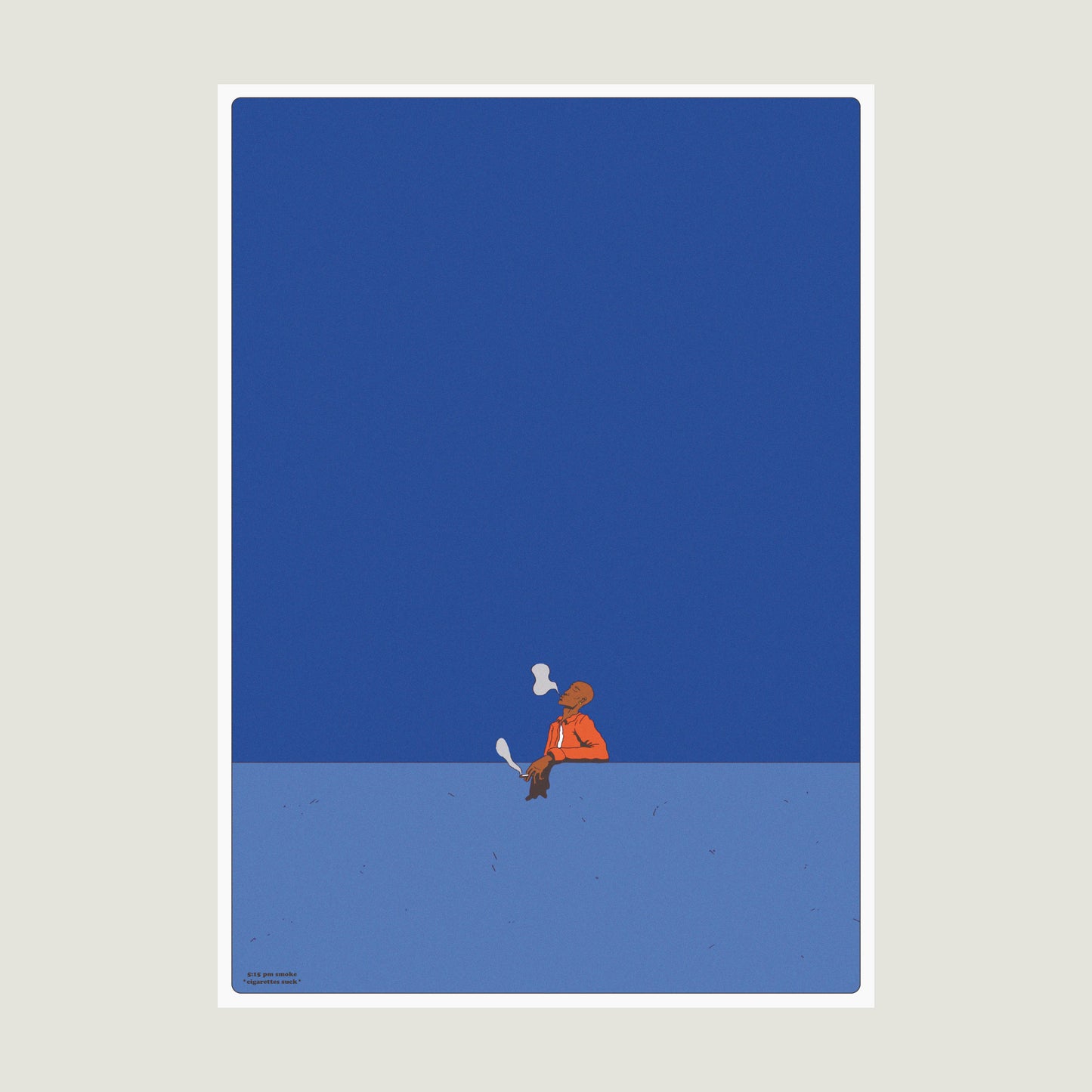 '5:15 pm smoke' - Art Print