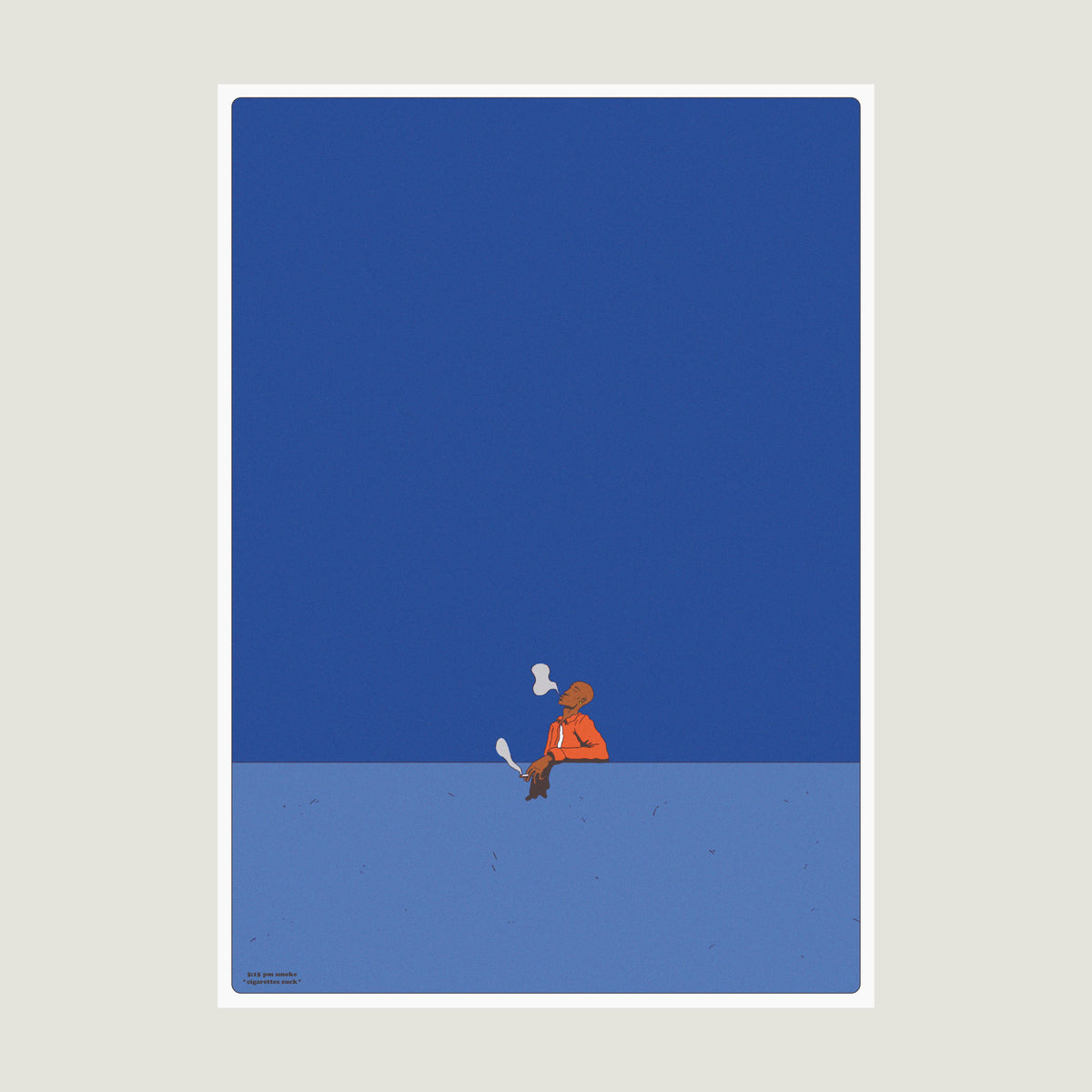 5:15 pm smoke – Art Print
